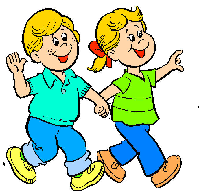 Boy Walking Clipart