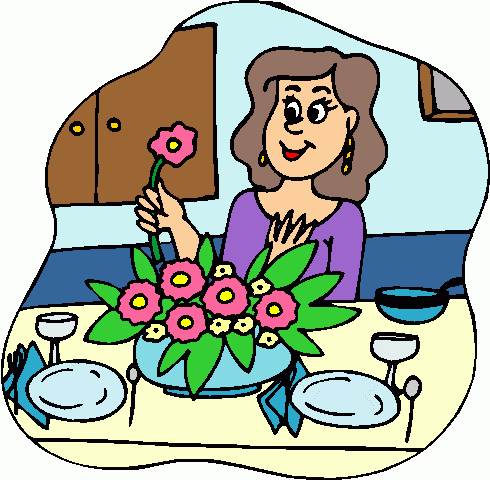 Clip Art Dinner Table Setting Clipart
