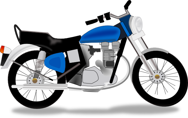 Cartoon Motorcycle Clipart