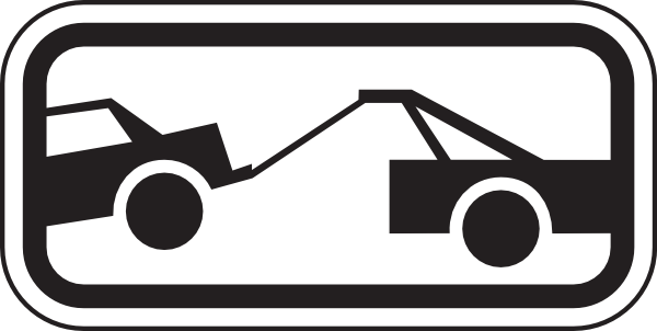 Tow Away Zone Sign Clip Art - vector clip art online ...