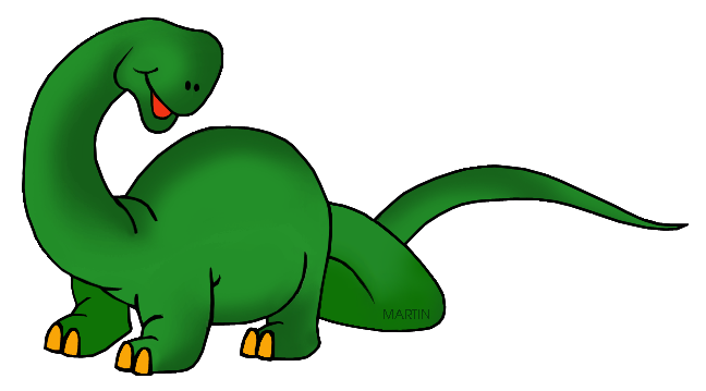 Free Animals Clip Art by Phillip Martin, Brontosaurus