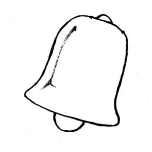 Christmas Bells Black And White Clipart
