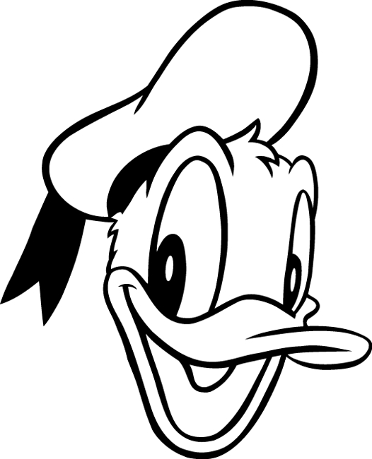 Donald duck head clipart