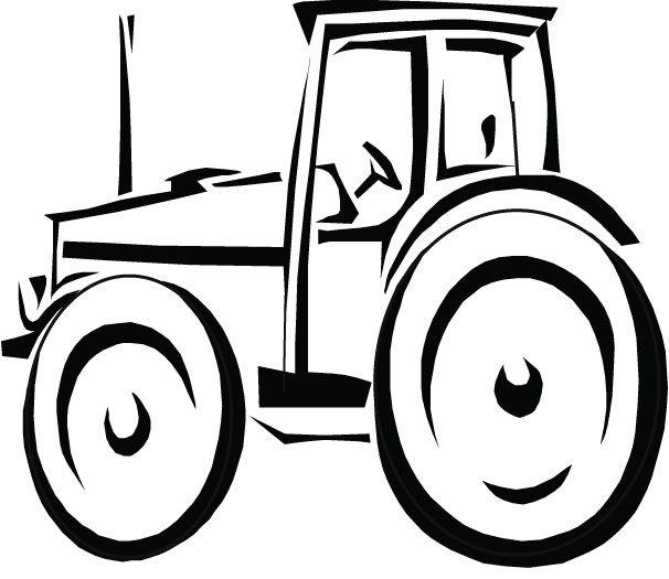 Tractor Clipart Black And White - ClipArt Best