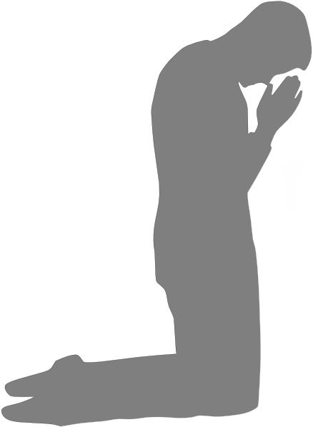 Men Praying Clipart