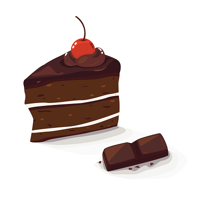 Chocolate Cake Clip Art, Vector Images & Illustrations