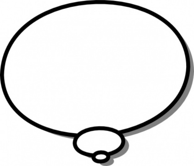 Ellipses Callout Thought Thinking clip art | Download free Vector
