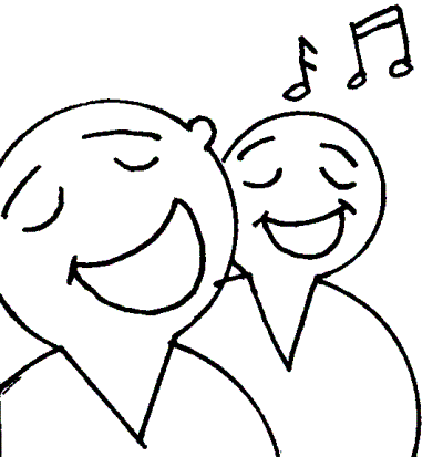 Two people singing clipart - ClipartFox