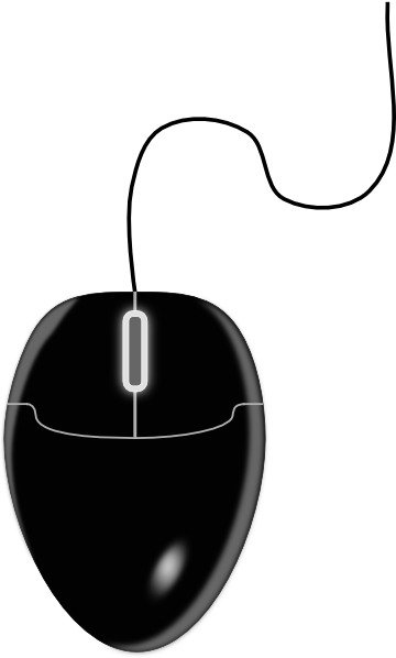 Wireless computer mouse clipart
