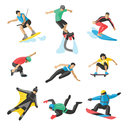Wingsuit Clip Art, Vector Images & Illustrations