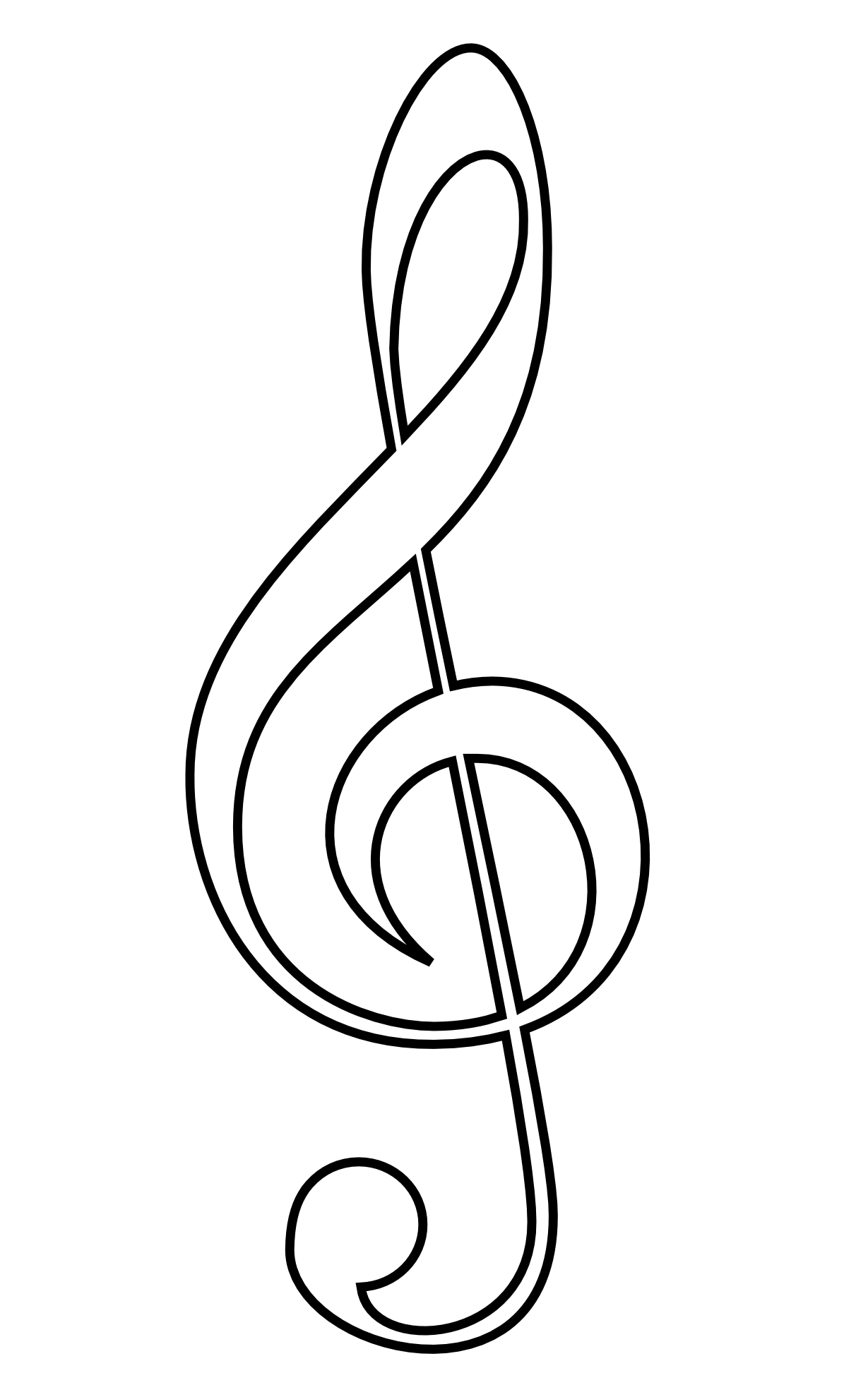 rickvanderzwet Treble clef SVG
