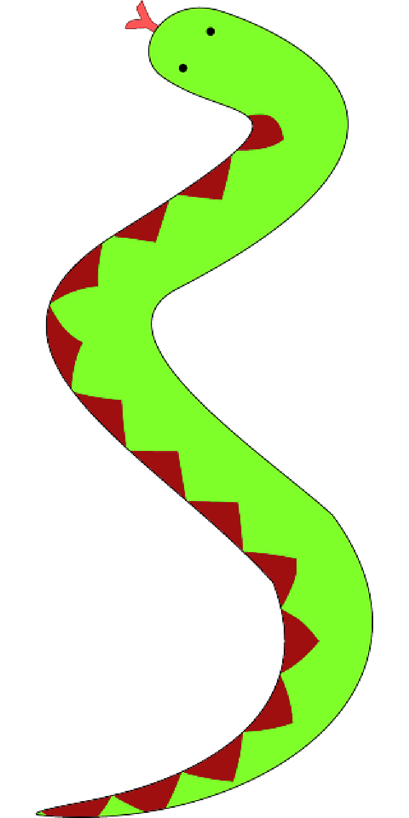 SNAKE, RED, GREEN, CARTOON, TEMPLATE, LADDER, LONG - Public Domain ...