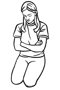 Free LDS Praying Clipart