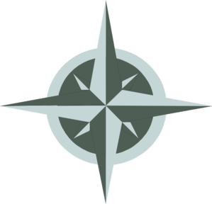 White Compass Rose Clip Art - vector clip art online ...