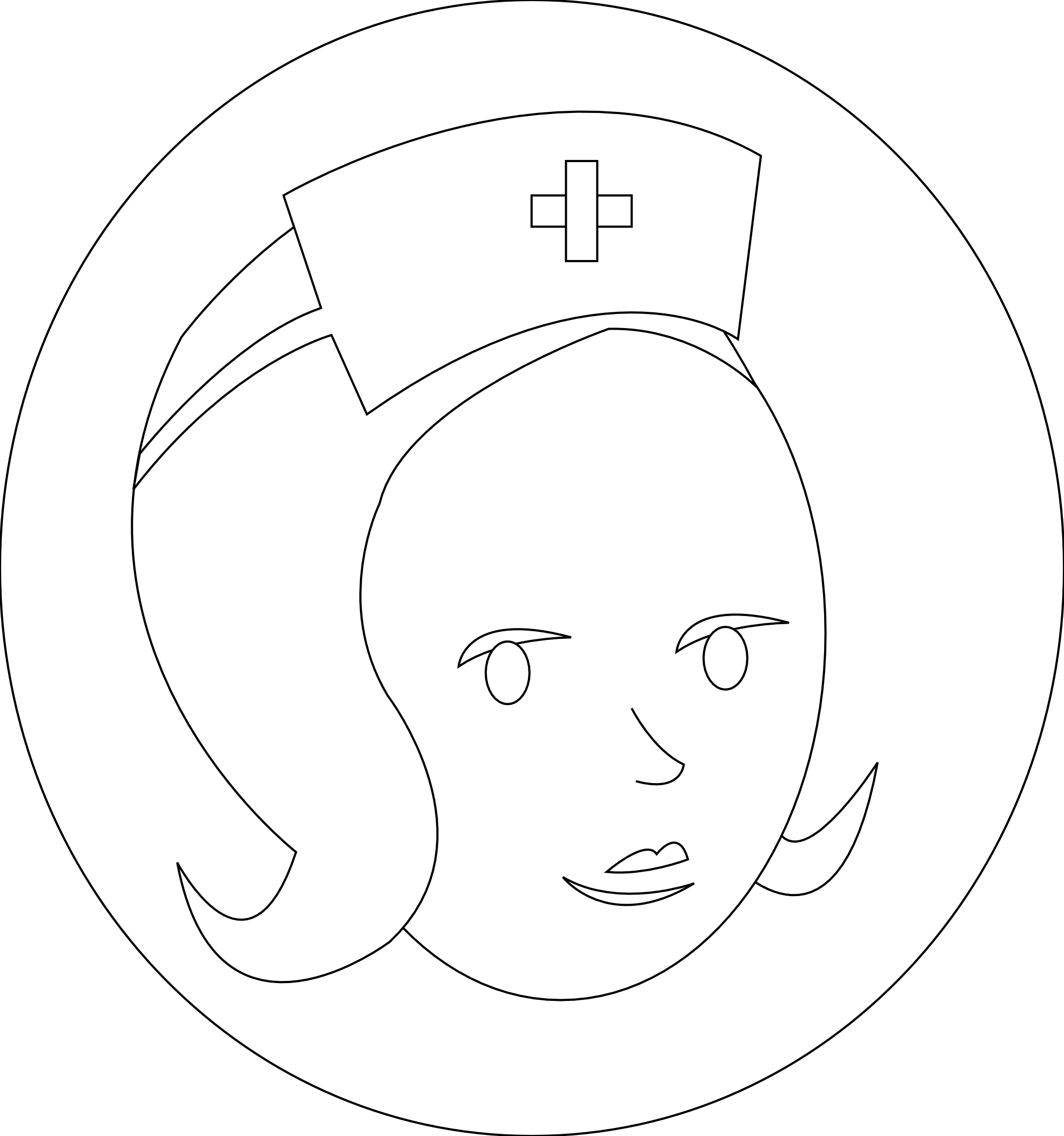 chlopaya nurse coloring book colouring SVG