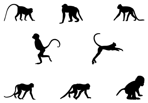Monkey Silhouette | Silhouette Clip ArtSilhouette Clip Art
