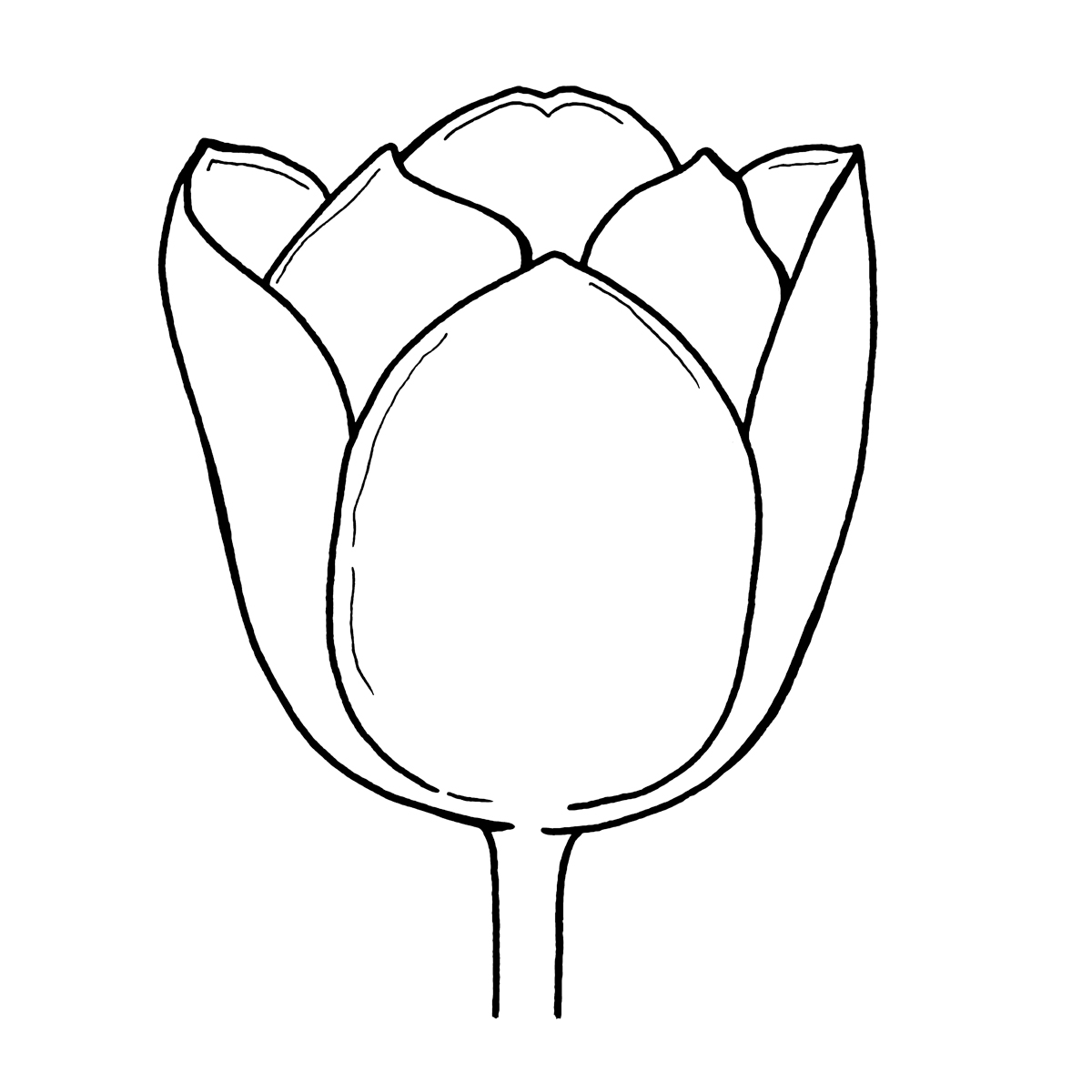 Woodware Craft Collection - Woodware Clear Stamps 3.5"X3.5" - Tulip