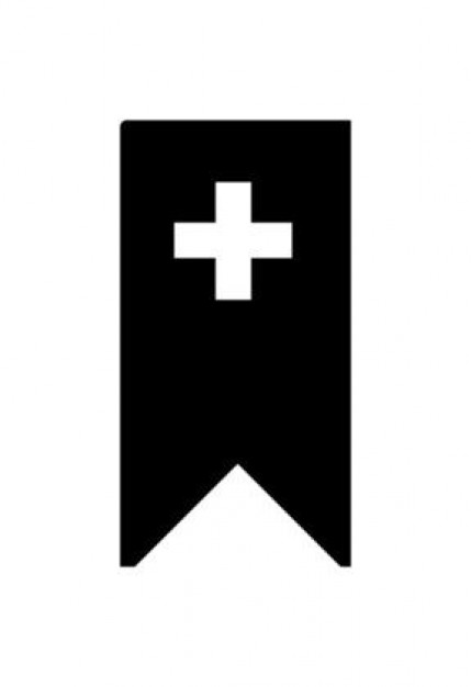 ribbon with addition symbol - Icon | Download free Icons