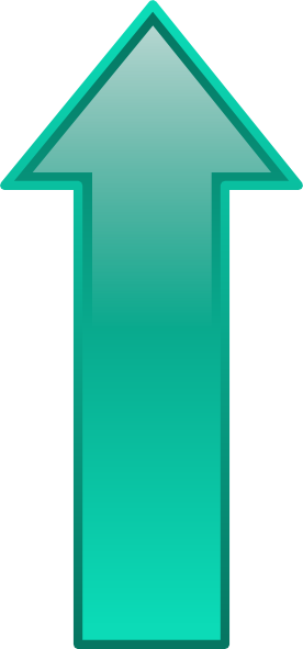 Arrow-up-seagreen clip art Free Vector