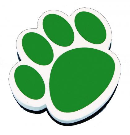Green Paw Print Items