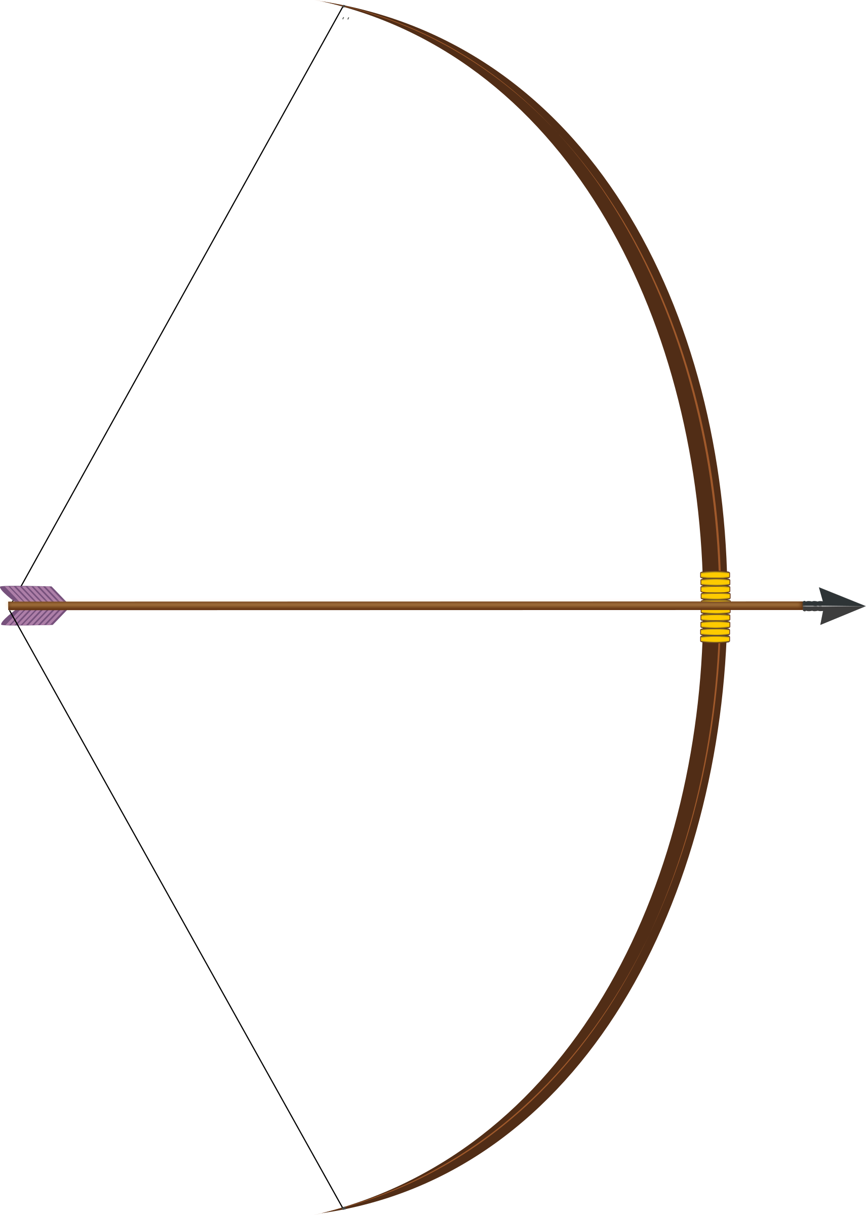 Clipart - bow with arrow