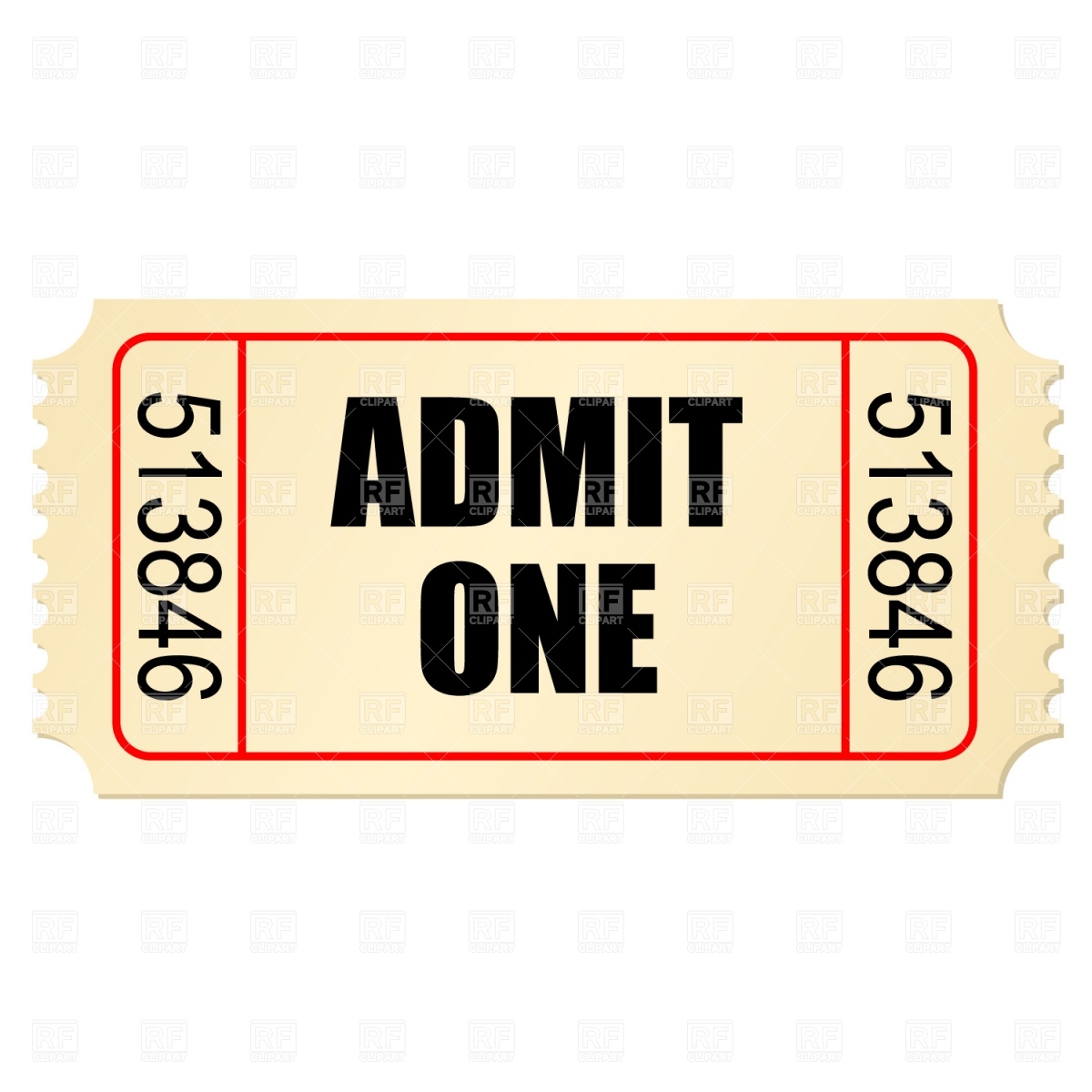 Movie Ticket Clipart Free