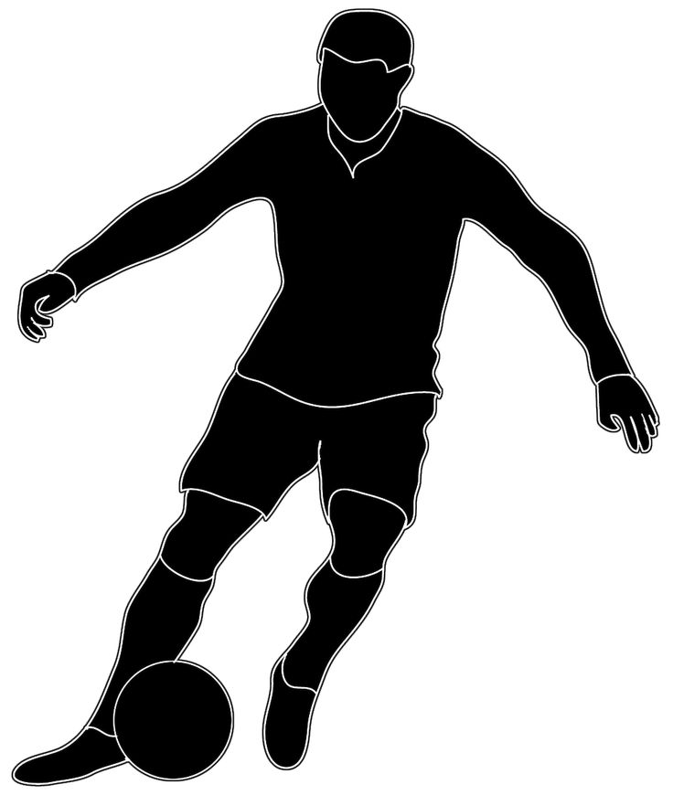 Soccer Player Silhouette - Free Clipart Images