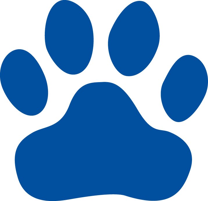 Cougar Paw Print Clip Art