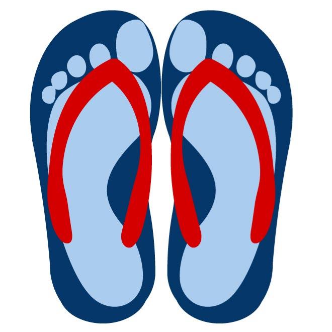 FLIP-FLOPS VECTOR DRAWING.ai | free vectors | UI Download
