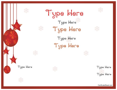 Blank Gift Certificate | Printable ...