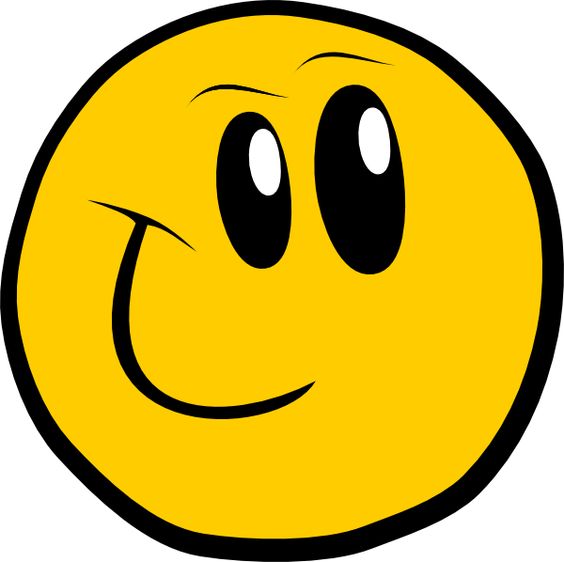 Clipart of orange smile face with green shoes and paper and pencil ...