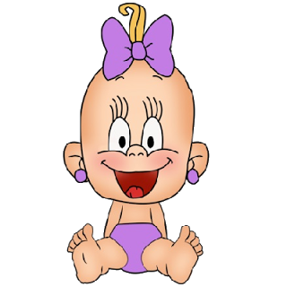 Funny Baby Girl - Cute Baby Cartoon Images