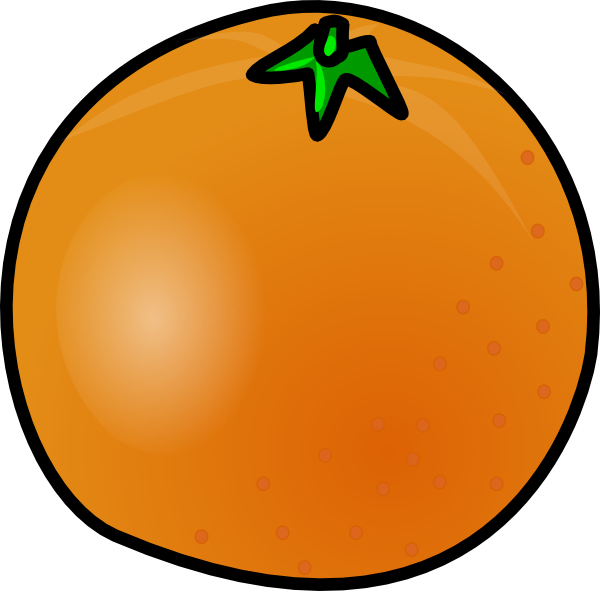 Black And White Orange Clipart - Free Clipart Images