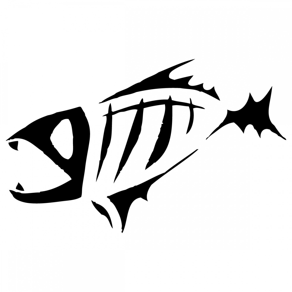 Fish Tribal Vinyl Window Decal