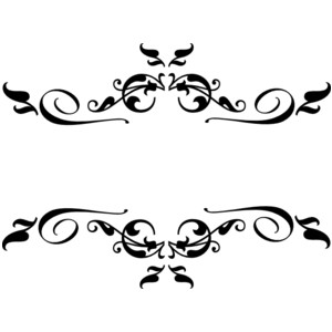 black swirl border clip art - Polyvore