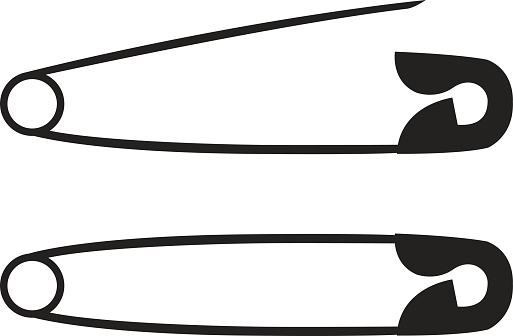 Safety Pin Clip Art, Vector Images & Illustrations