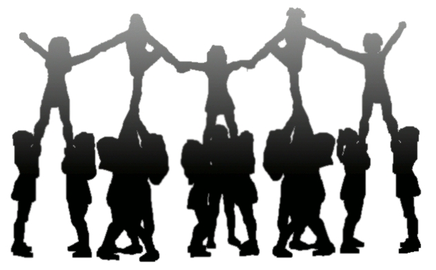 Cheer Pyramid Clipart
