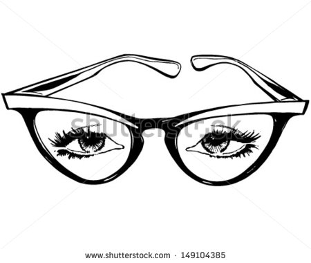 Cat Eye Glasses Clipart