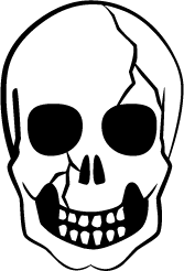 Skull Silhouette | Silhouette of Skull