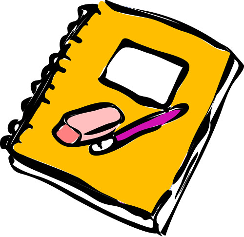 Writers notebook clipart