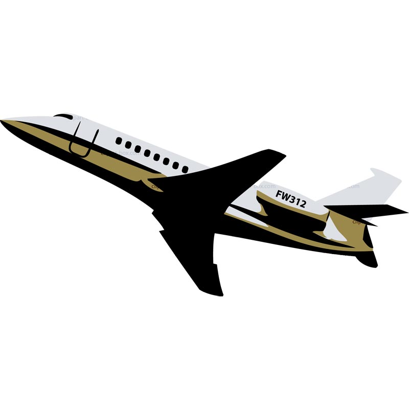 Aeroplane take off clipart