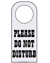 Free Printable Do Not Disturb Temporary Sign