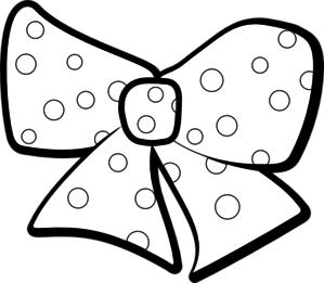 Bow Outline Clip Art - vector clip art online ...