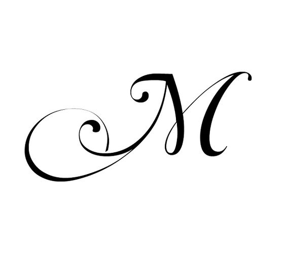 Fancy M Letter Outline - ClipArt Best