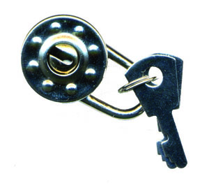 Silver Lock and Key for Diaries - Fine Print Publishing