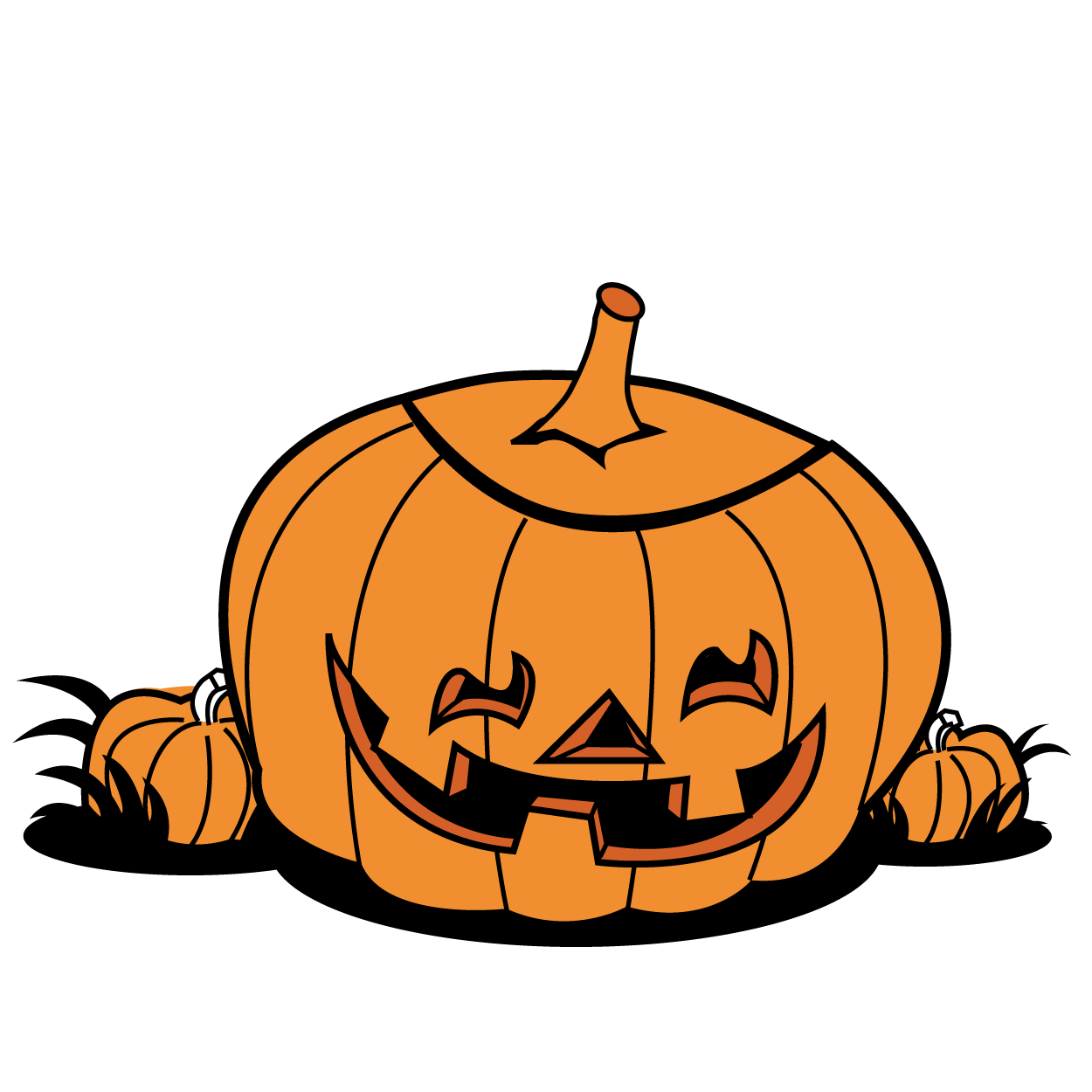 Halloween Pumpkin Patch Clip Art - Free Clipart Images