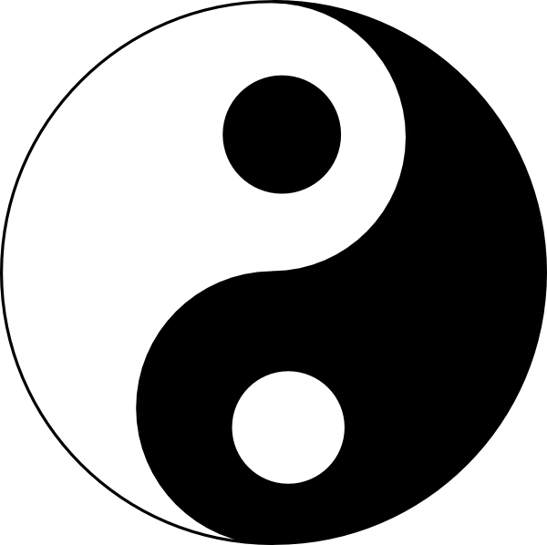 Yin Yang 14 Clip Art - vector clip art online ...