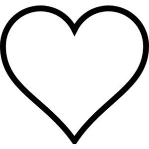 Thick Line Heart clip art - Polyvore