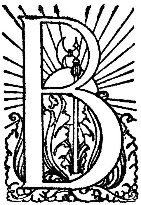 Educational Clipart Decorative Letters B 7