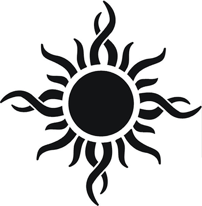 65 Sun Tattoos | Tribal Sun Tattoo Designs